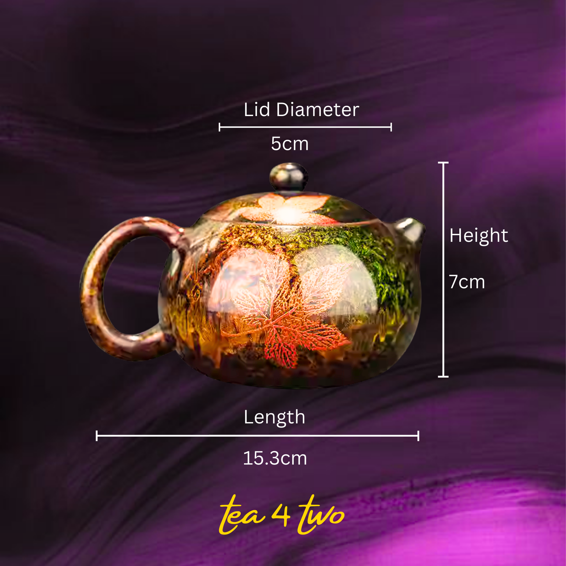 Color-Glaze Lacquered Teapot