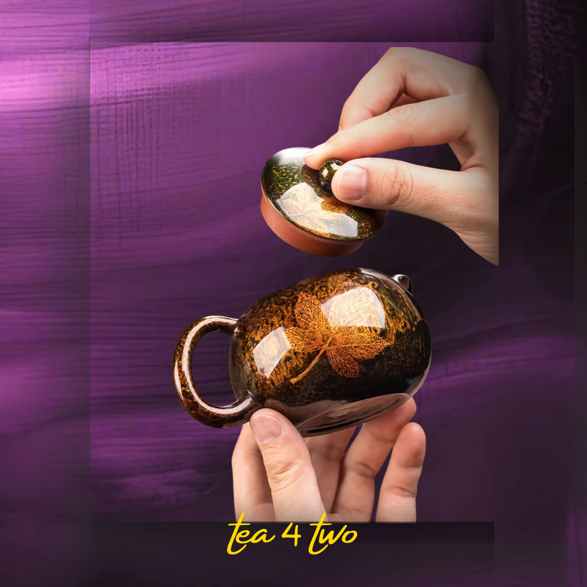 Color-Glaze Lacquered Teapot