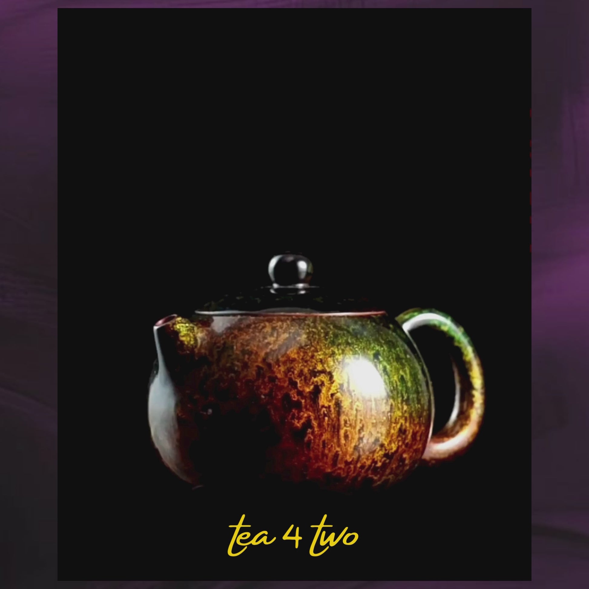 Color-Glaze Lacquered Teapot