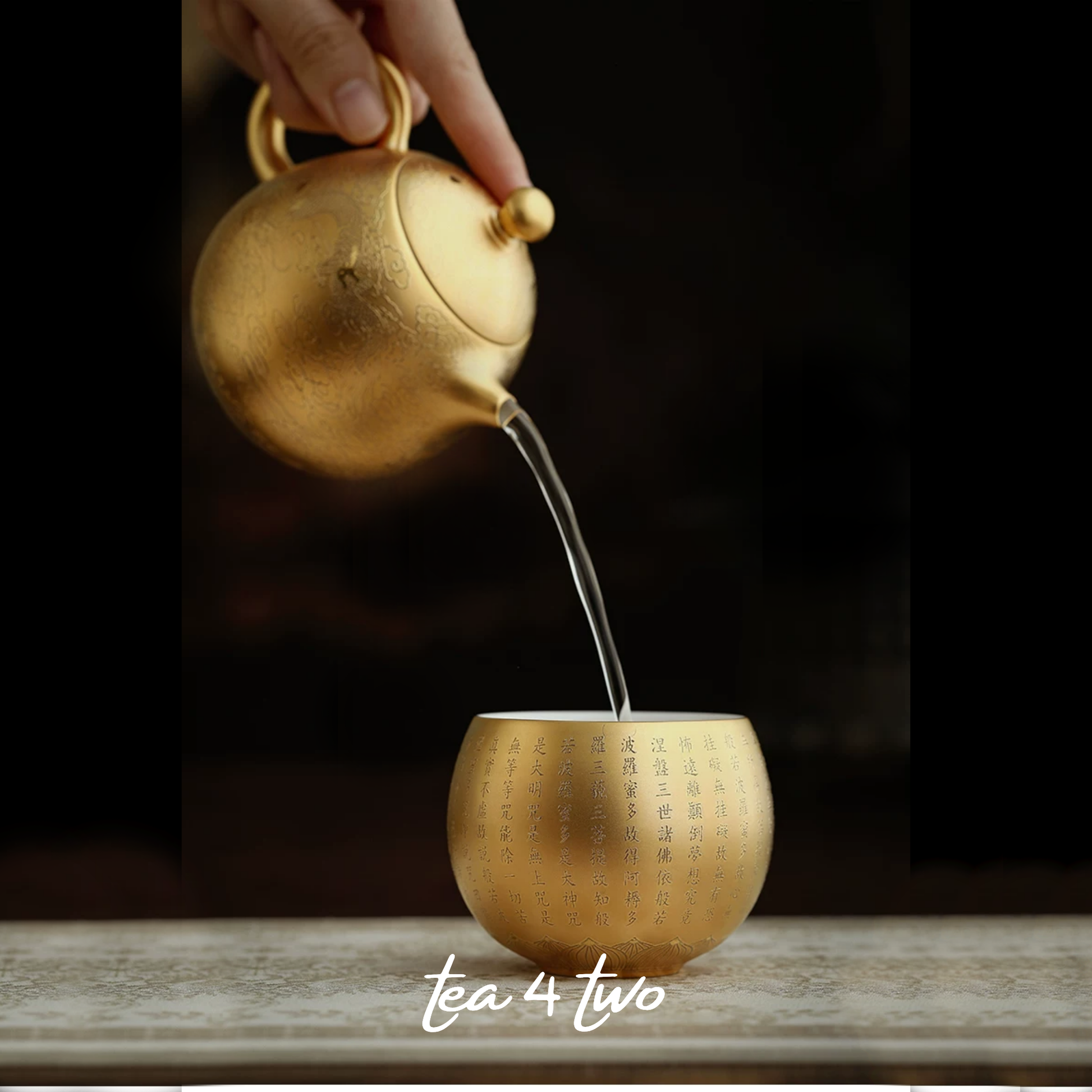 Gold Sutra Zen Cup