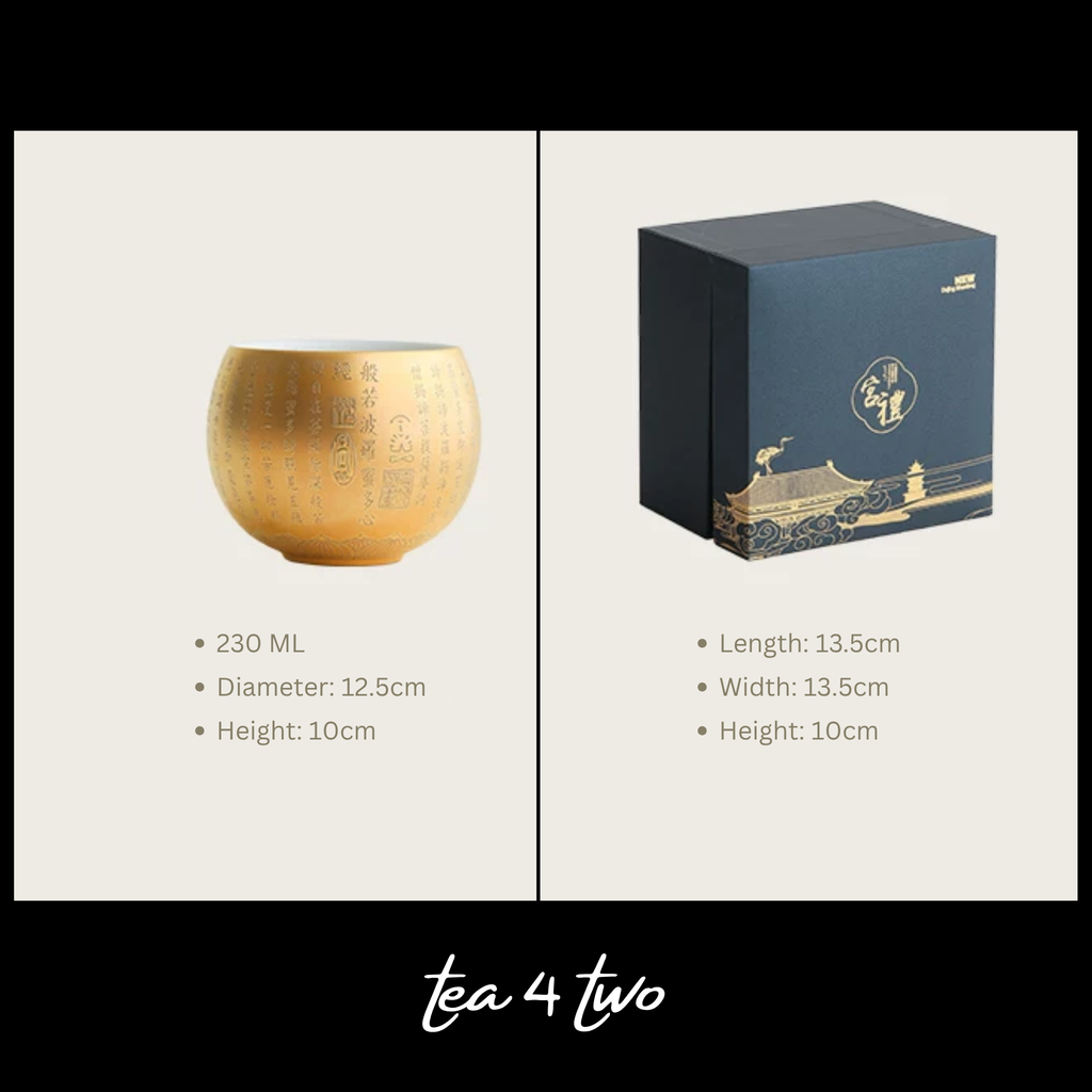 Gold Sutra Zen Cup