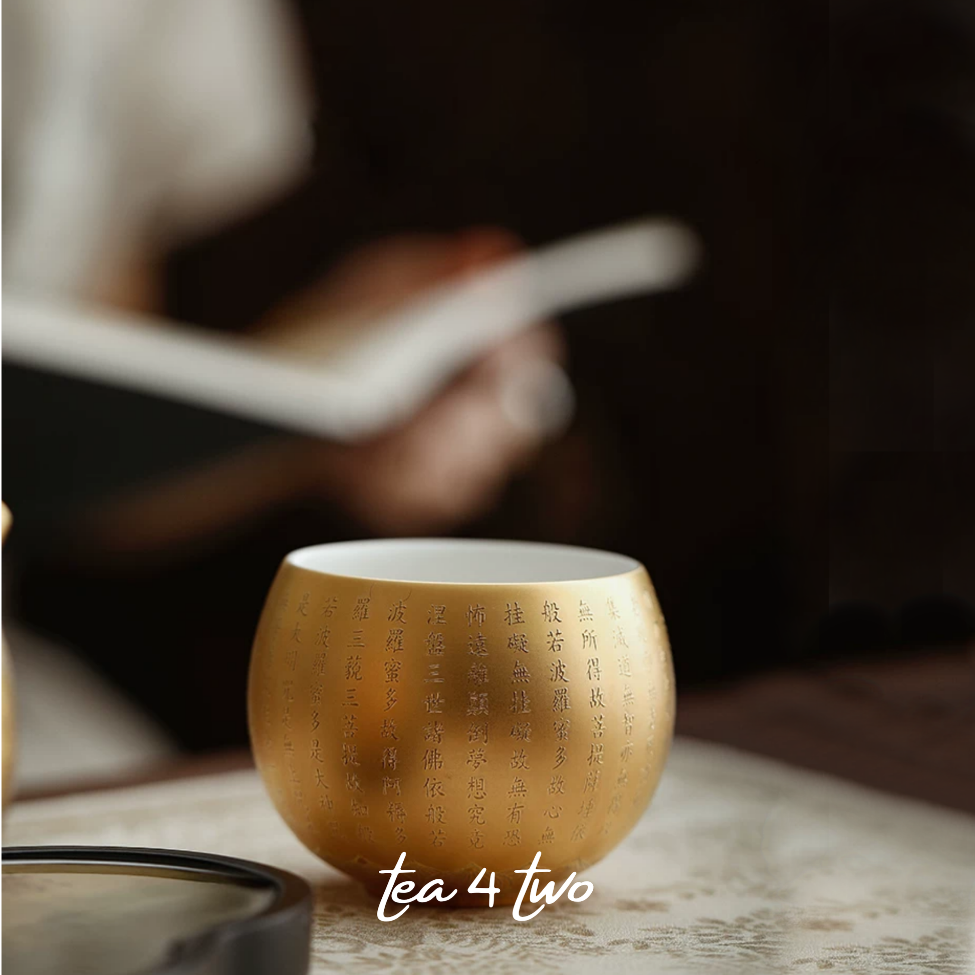 Gold Sutra Zen Cup